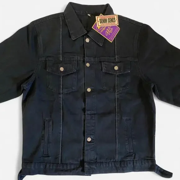 Corteiz Denim JACKET BLACK セットアップ Corteiz C-Star Stitch-Down Denim Jacket Black